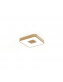 Plafón LED Coin para techo oro cuadrado
