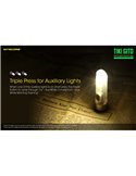 Linterna LED ultra ligera de mano TIKI GITD GREEN, brilla en la oscuridad 300Lm y alcance 71m IP66