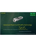 Linterna LED ultra ligera de mano TIKI GITD GREEN, brilla en la oscuridad 300Lm y alcance 71m IP66