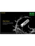 Linterna LED ultra ligera de mano TIKI GITD GREEN, brilla en la oscuridad 300Lm y alcance 71m IP66