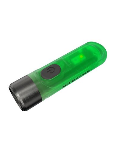 Lanterna de mão LED ultraleve TIKI GITD GREEN, brilha no escuro, 300 lm, alcance de 71 m, IP66