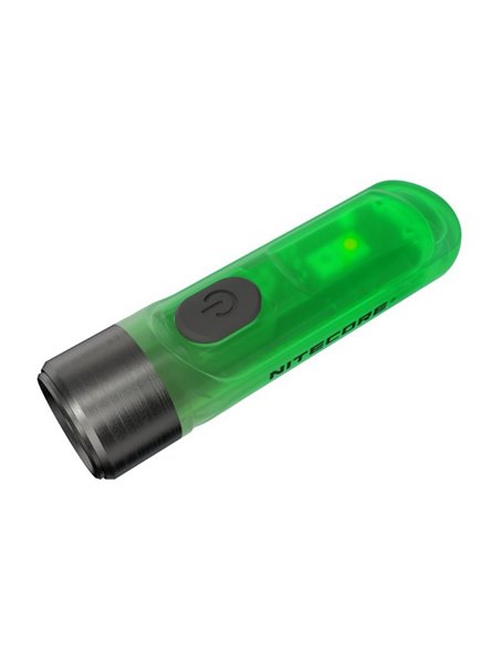Lanterna de mão LED ultraleve TIKI GITD GREEN, brilha no escuro, 300 lm, alcance de 71 m, IP66