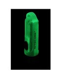 Lampe de poche LED ultra-légère TIKI GITD GREEN, brille dans le noir, 300 lm, portée de 71 m, IP66