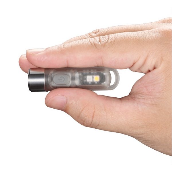 Lampe de poche LED ultra-légère TIKI GITD GREEN, brille dans le noir, 300 lm, portée de 71 m, IP66