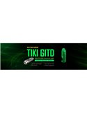 Linterna LED ultra ligera de mano TIKI GITD GREEN, brilla en la oscuridad 300Lm y alcance 71m IP66