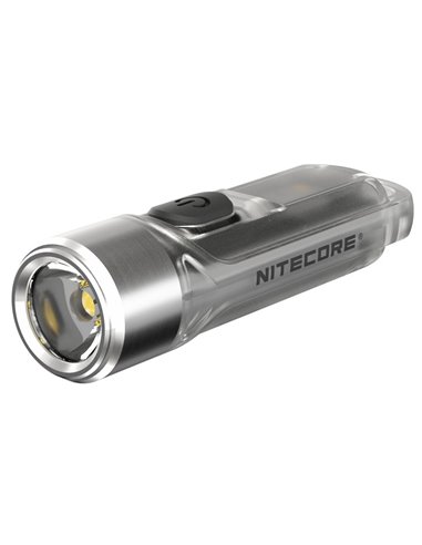 Lanterna de mão LED ultraleve TIKI GITD GREEN, brilha no escuro, 300 lm, alcance de 71 m, IP66