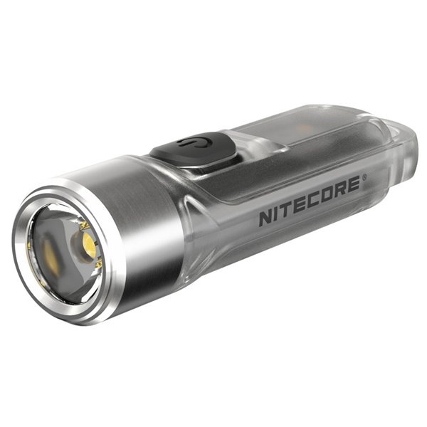 Lampe de poche LED ultra-légère TIKI GITD GREEN, brille dans le noir, 300 lm, portée de 71 m, IP66