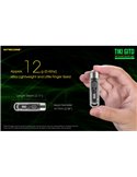 Linterna LED ultra ligera de mano TIKI GITD GREEN, brilla en la oscuridad 300Lm y alcance 71m IP66