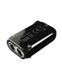 Linterna de mano Tini2 SS compacta y resistente, accesorio llavero 500Lm y 89m alcance, recargable USB-C Negra
