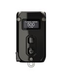 Linterna de mano Tini2 SS compacta y resistente, accesorio llavero 500Lm y 89m alcance, recargable USB-C Negra