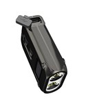 Linterna de mano Tini2 SS compacta y resistente, accesorio llavero 500Lm y 89m alcance, recargable USB-C Negra