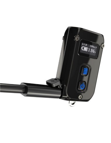 Lanterna de chaveiro compacta e resistente Tini2 SS, 500 lm, alcance de 89 m, recarregável via USB-C, preta