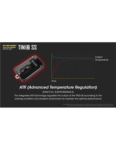 Lanterna de chaveiro compacta e resistente Tini2 SS, 500 lm, alcance de 89 m, recarregável via USB-C, preta