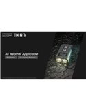 Linterna de mano LED Tini2 SS TI titanio, accesorio llavero 500Lm y 89m alcance, recargable USB-C Gris