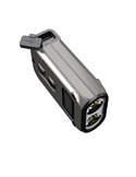 Linterna de mano LED Tini2 SS TI titanio, accesorio llavero 500Lm y 89m alcance, recargable USB-C Gris