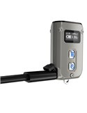 Linterna de mano LED Tini2 SS TI titanio, accesorio llavero 500Lm y 89m alcance, recargable USB-C Gris