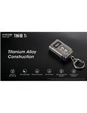 Linterna de mano LED Tini2 SS TI titanio, accesorio llavero 500Lm y 89m alcance, recargable USB-C Gris