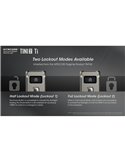 Linterna de mano LED Tini2 SS TI titanio, accesorio llavero 500Lm y 89m alcance, recargable USB-C Gris