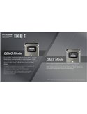 Linterna de mano LED Tini2 SS TI titanio, accesorio llavero 500Lm y 89m alcance, recargable USB-C Gris