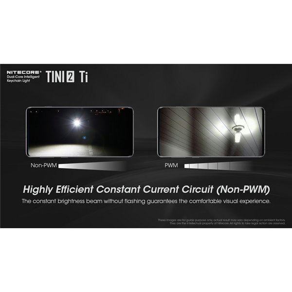 Lanterna de chaveiro LED de titânio Tini2 SS TI, 500 lm, alcance de 89 m, recarregável via USB-C, cinza