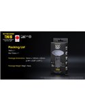Linterna LED pequeña y ligera TINI2 batería recargable 500Lm, accesorio llavero IP54 Gris