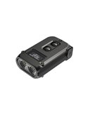 Linterna LED pequeña y ligera TINI2 batería recargable 500Lm, accesorio llavero IP54 Gris