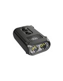 Linterna LED pequeña y ligera TINI2 batería recargable 500Lm, accesorio llavero IP54 Gris