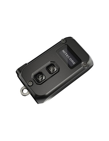 Linterna LED pequeña y ligera TINI2 batería recargable 500Lm, accesorio llavero IP54 Gris