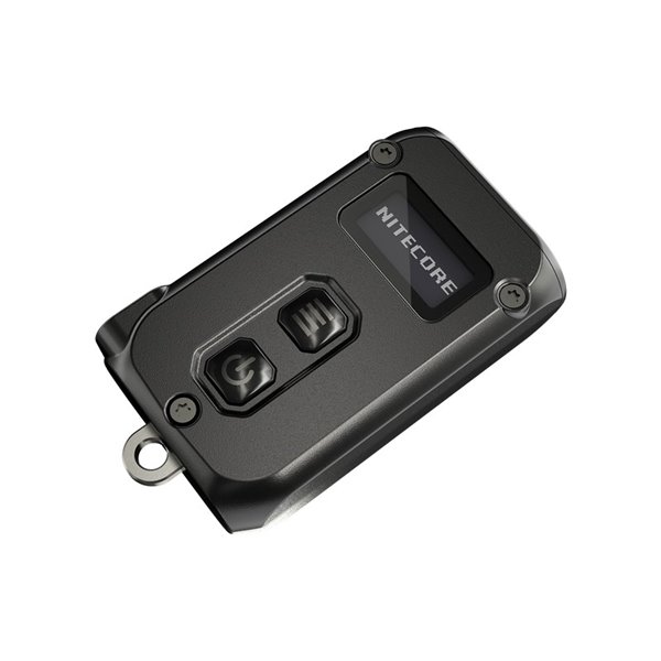 Linterna LED pequeña y ligera TINI2 batería recargable 500Lm, accesorio llavero IP54 Gris