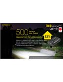 Linterna LED pequeña y ligera TINI2 batería recargable 500Lm, accesorio llavero IP54 Gris