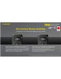 Linterna LED pequeña y ligera TINI2 batería recargable 500Lm, accesorio llavero IP54 Gris