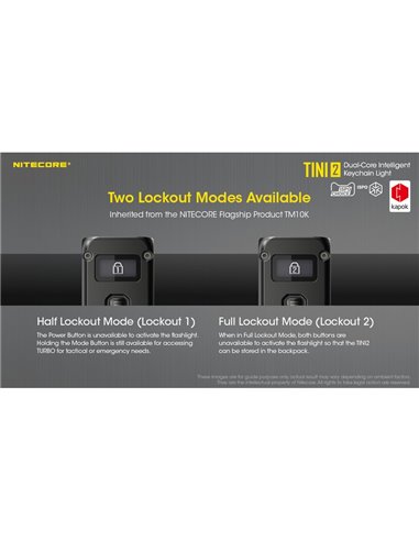 Linterna LED pequeña y ligera TINI2 batería recargable 500Lm, accesorio llavero IP54 Gris