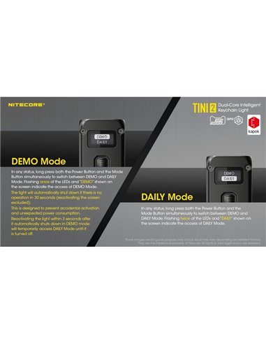 Lanterna LED TINI2 pequena e leve, bateria recarregável, 500 lm, acessório para chaveiro, IP54, cinza