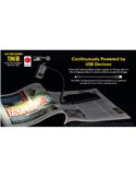 Linterna LED pequeña y ligera TINI2 batería recargable 500Lm, accesorio llavero IP54 Gris