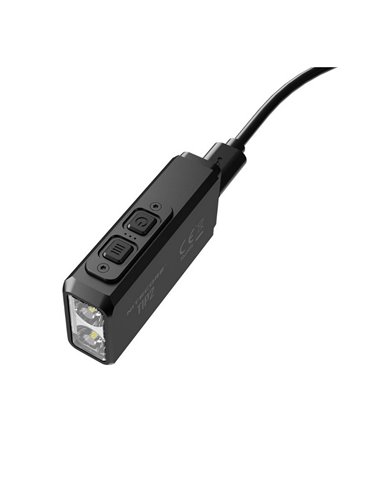 Linterna LED de mano TIP2 720 lúmenes con llavero magnético, batería 500mAh recargable USB IP67