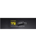 Linterna LED de mano TIP2 720 lúmenes con llavero magnético, batería 500mAh recargable USB IP67