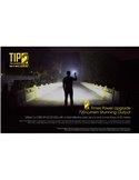 Linterna LED de mano TIP2 720 lúmenes con llavero magnético, batería 500mAh recargable USB IP67