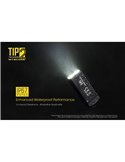 Linterna LED de mano TIP2 720 lúmenes con llavero magnético, batería 500mAh recargable USB IP67