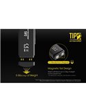 Lampe torche LED TIP2 720 lumens avec porte-clés magnétique, batterie rechargeable USB 500 mAh, IP67