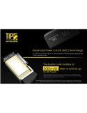 Lanterna portátil LED TIP2 de 720 lúmens com chaveiro magnético, bateria recarregável USB de 500 mAh IP67