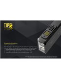 Linterna LED de mano TIP2 720 lúmenes con llavero magnético, batería 500mAh recargable USB IP67