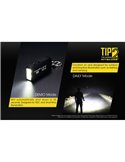 Linterna LED de mano TIP2 720 lúmenes con llavero magnético, batería 500mAh recargable USB IP67