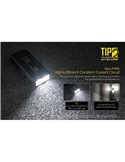Linterna LED de mano TIP2 720 lúmenes con llavero magnético, batería 500mAh recargable USB IP67