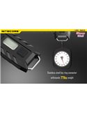 Linterna LED de mano super ligera Thumb LEO 45Lm, luz 120º orientable, modo ultravioleta, clip enganche 