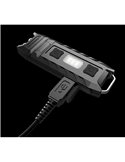 Linterna LED de mano super ligera Thumb LEO 45Lm, luz 120º orientable, modo ultravioleta, clip enganche 