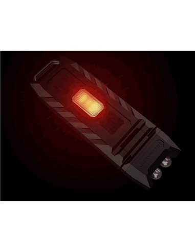 Linterna LED de mano super ligera Thumb LEO 45Lm, luz 120º orientable, modo ultravioleta, clip enganche 