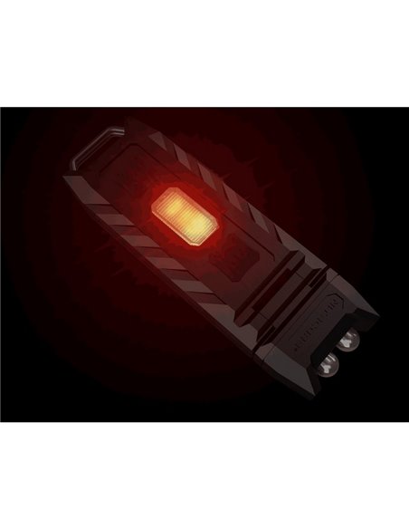 Lanterna LED superleve Thumb LEO 45Lm, luz ajustável de 120°, modo ultravioleta, fixação por clipe