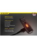 Linterna LED de mano super ligera Thumb LEO 45Lm, luz 120º orientable, modo ultravioleta, clip enganche 