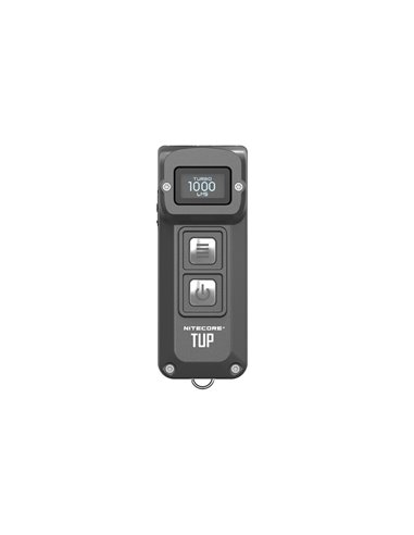 Linterna LED de mano TUP GRAY compacta 1000 lúmenes y 180m alcance, batería 1200mAh recargable Gris