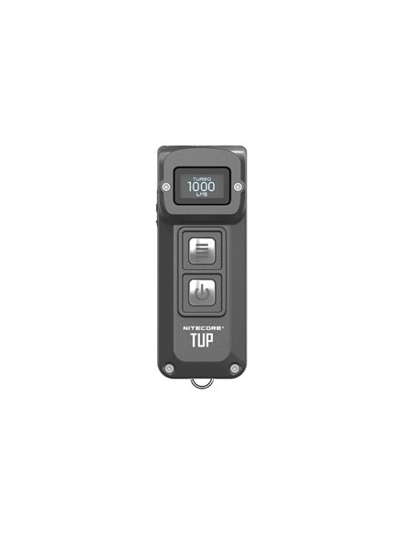 Linterna LED de mano TUP GRAY compacta 1000 lúmenes y 180m alcance, batería 1200mAh recargable Gris